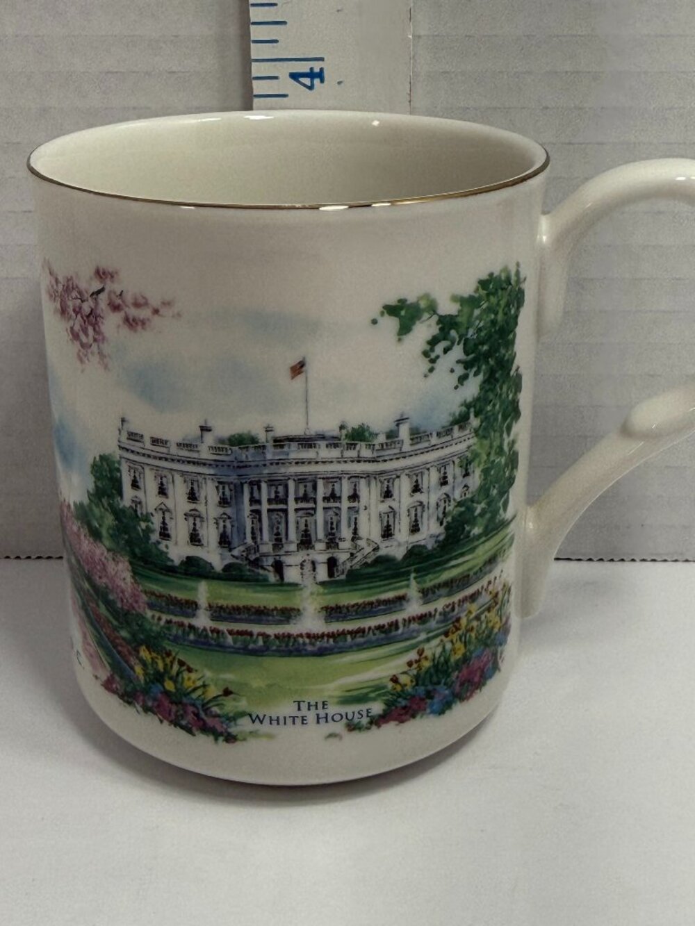 Vintage Washington DC White House Capitol Monument Souvenir Coffee Cup Mug 1999